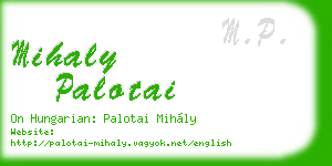 mihaly palotai business card